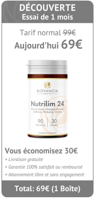 Nutrilim 24 prix